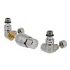Vision - připojovací armatura pro spodní krajní, rozdělené připojení s termostatickou hlavicí nalevo - lesklý chrom (Matice Pex - Alpex 16x2 mm) obrázek č.: 1