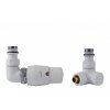 Vision - připojovací armatura pro spodní krajní, rozdělené připojení s termostatickou hlavicí nalevo - bílá barva (Matice Pex - Alpex 16x2 mm) obrázek č.: 2