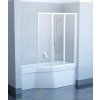 Ravak VS3 130 - bílá+grape, vanová skládací třídílná zástěna 130 cm, bílý rám, skleněná matná výplň obrázek č.: 3