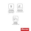 Ravak CHROME CPS - 100 satin+Transparent, pevná stěna 100 cm pro kombinaci s dveřmi CRV1 a CRV2, matný hliník, čiré sklo obrázek č.: 8