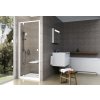 Ravak PIVOT PDOP1 - 80 BÍLÁ/SATIN/TRANSPARENT sprchové otočné dveře 80 cm, bílý rám, čiré sklo obrázek č.: 4