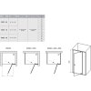Ravak PIVOT PDOP2 - 100 BÍLÁ/BÍLÁ/TRANSPARENT sprchové otočné dveře 100 cm, bílý rám, čiré sklo obrázek č.: 10