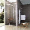 Ravak PIVOT PDOP2 - 100 BRIGHT ALU/TRANSPARENT sprchové otočné dveře 100 cm, lesklý rám, čiré sklo obrázek č.: 4