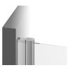 Ravak CHROME CSD2 - 100 SATIN+TRANSPARENT, sprchové otevírací dveře 100 cm s pevným dílem, profil matný hliník, čiré sklo obrázek č.: 7