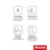 Ravak CHROME CSD2 - 110 BRIGHT ALU+TRANSPARENT, sprchové otevírací dveře 110 cm s pevným dílem, profil lesklý hliník, čiré sklo obrázek č.: 8