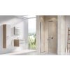 Ravak CHROME CSDL2 - 90 SATIN+TRANSPARENT, sprchové dveře otevírací dvoukřídlé (lítačky) 90 cm, profily matný hliník, čiré sklo obrázek č.: 3