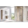 Ravak CHROME CSDL2 - 120 SATIN+TRANSPARENT, sprchové dveře otevírací dvoukřídlé (lítačky) 120 cm, profily matný hliník, čiré sklo obrázek č.: 3