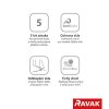 Ravak Blix BLDP4-160 bílá+Grape - sprchové posuvné dveře 160 cm, bílá, matné sklo obrázek č.: 5