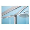 EASY obdélníkový sprchový kout 800x1000mm, skládací dveře, L/P varianta, čiré sklo