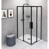 ALTIS BLACK obdélníkový sprchový kout 1000x800 mm, L/P varianta, rohový vstup, čiré sklo