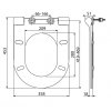 Alcadrain A67SLIM WC sedátko Slim, Soft Close, Duroplast (dříve Alcaplast) obrázek č.: 2