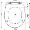 Alcadrain A604 wc sedátko Soft Close, Click systém, Duroplast - možnost horní montáže (dříve Alcaplast) obrázek č.: 2