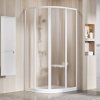 Ravak Supernova SKCP4-80 195 bílá+grape, čtvrtkruhový sprchový kout 80 x 80 cm - rám BÍLÝ, výplň GRAPE obrázek č.: 1