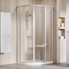 Ravak Supernova SKCP4-80 195 satin+grape, čtvrtkruhový sprchový kout 80 x 80 cm - rám STŘÍBRNÝ SATIN, výplň GRAPE obrázek č.: 1