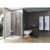 Ravak Pivot PSKK3 - 90 BÍLÁ TRANSPARENT čtvrtkruhový sprchový kout 90 x 90 cm, bílý rám, čiré sklo obrázek č.: 2