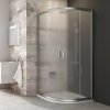 Ravak Blix BLCP4-80 satin+Grape, čtvrtkruhový sprchový kout 80 x 80 cm, matný chrom, matné sklo obrázek č.: 1