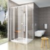 Ravak Pivot PPS - 80 Bílá+Transparent, pevná stěna 80 cm pro kombinaci s PDOP1 a PDOP2, bílá, čiré sklo obrázek č.: 3