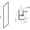 Ravak APSS-80 198 satin+transparent, pevná stěna 80 cm, satin/čiré sklo obrázek č.: 4