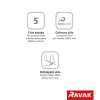 Ravak Blix Slim BLSRV2-90 lesk+Transparent, čtvercový sprchový kout 90 x 90 cm, chrom, čiré sklo obrázek č.: 4