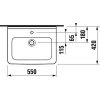 Jika CUBITO 8.1042.2.000.104.1 - umyvadlo 55 cm s otvorem obrázek č.: 2