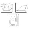 Creavit Bull BL320 - závěsné wc s integrovaným bidetem obrázek č.: 3
