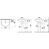 JIKA LYRA PLUS H8143830001041 - Lyra plus umyvadlo 60 x 49 cm s otvorem pro baterii, bílé obrázek č.: 2