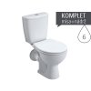 KOLO Rekord K99004000 - klozet kombinační 40 cm vodorovný odpad, délka 62,5 cm, bílý obrázek č.: 1