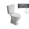 KOLO Rekord K99005000 - klozet kombinační 40 cm spodní odpad, délka 62,5 cm, bílý obrázek č.: 1