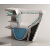 Square Rimless - závěsné wc bez splachovacího okruhu - včetně slim soft close sedátka obrázek č.: 4