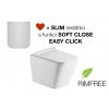 Square Rimless - závěsné wc bez splachovacího okruhu - včetně slim soft close sedátka obrázek č.: 1