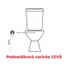 Creavit SELIN SL3141 - kombinovaný WC klozet s integrovaným bidetem Selin obrázek č.: 6