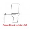 Creavit VITORYA VT3641 - kombinovaný wc klozet UNI s integrovaným bidetem obrázek č.: 8