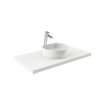 Ravak XJN01300001 MOON 1C white kruhové seříznuté umyvadlo 40 cm na desku, bez přepadu obrázek č.: 2