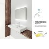 Nimco ZP 12019V - LED zrcadlo 900x700 s dotykovým senzorem obrázek č.: 2