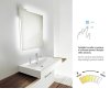 Nimco ZP 14002V - LED zrcadlo 600x800 s dotykovým senzorem obrázek č.: 2