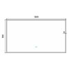 Nimco ZPC 13006V-90 - černé LED zrcadlo 1200x700 s dotykovým senzorem obrázek č.: 10
