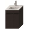 Jika Cube skříňka s 2 dveřmi s umývátkem 55 cm tmavý dub, úchytky antracit obrázek č.: 1