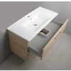 VEGA umyvadlová skříňka 97x60x43,8cm, 2x zásuvka, dub platin