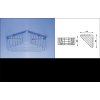 Nimco OPEN OP107-26 drátěná rohová polička 210 x 210 x 100 mm obrázek č.: 2