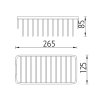 Nimco OPEN OP113N-26 drátěná polička 265 x 125 x 85 mm obrázek č.: 3