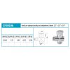 NOVASERVIS CF3019A Pračkový ventil (meziventil)1/2"x1/2"x3/4" obrázek č.: 2