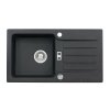 Alveus NIAGARA 30 G-91 černá + pop up sifon, obdélníkový granitový dřez 780x435x160 mm s odkládací plochou Černý obrázek č.: 1