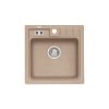 Alveus NIAGARA 20 G-55 béžová + pop up sifon, čtvercový granitový dřez 465x465x180 mm Béžový obrázek č.: 1