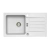 Alveus NIAGARA 30 G-11 bílá + pop up sifon, obdélníkový granitový dřez 780x435x160 mm s odkládací plochou Bílý obrázek č.: 1