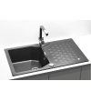 Alveus SENSUAL 30/05 TWILIGHT +pop-up sifon, obdélníkový granitový dřez 850x520x200 mm s odkládací plochou Twilight obrázek č.: 2