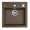 Alveus FORMIC 20 CHOCOLATE 20/03 + pop-up sifon, obdélníkový (čtvercový) granitový dřez 520x510x200 mm Chocolate obrázek č.: 1