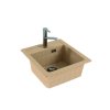 Alveus ATROX 20 béžový 55 + pop up sifon, obdélníkový granitový dřez 470x500x200 mm Béžový obrázek č.: 2