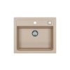 Alveus ATROX 30 terra 22 + pop up sifon, obdélníkový granitový dřez 590x500x200 mm Terra obrázek č.: 1