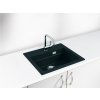Alveus ATROX 30 černý 91 + pop up sifon, obdélníkový granitový dřez 590x500x200 mm Černý obrázek č.: 3