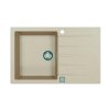 Alveus CADIT 20 terra 22 + pop up sifon, obdélníkový granitový dřez 790x500x200 mm s odkládací plochou Terra obrázek č.: 1